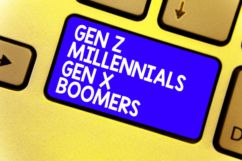 Gen Z Millennials Gen X Boomers